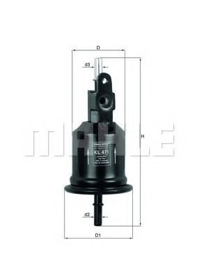 KL471 Mahle Original Filtro de gasolina